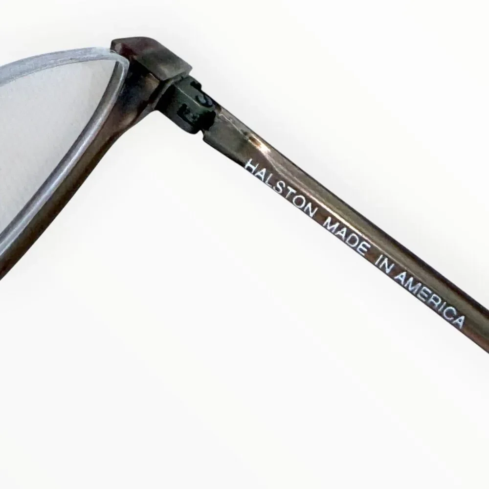 Vintage 80s Halston H45 Half-Moon/Cat-Eye Reading Glasses Frame | New Old Stock